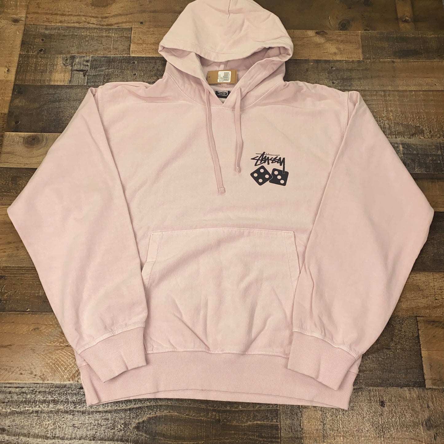 Stussy Dice Pigment Dyed Hoodie Mens Hooded Sweatshirt
