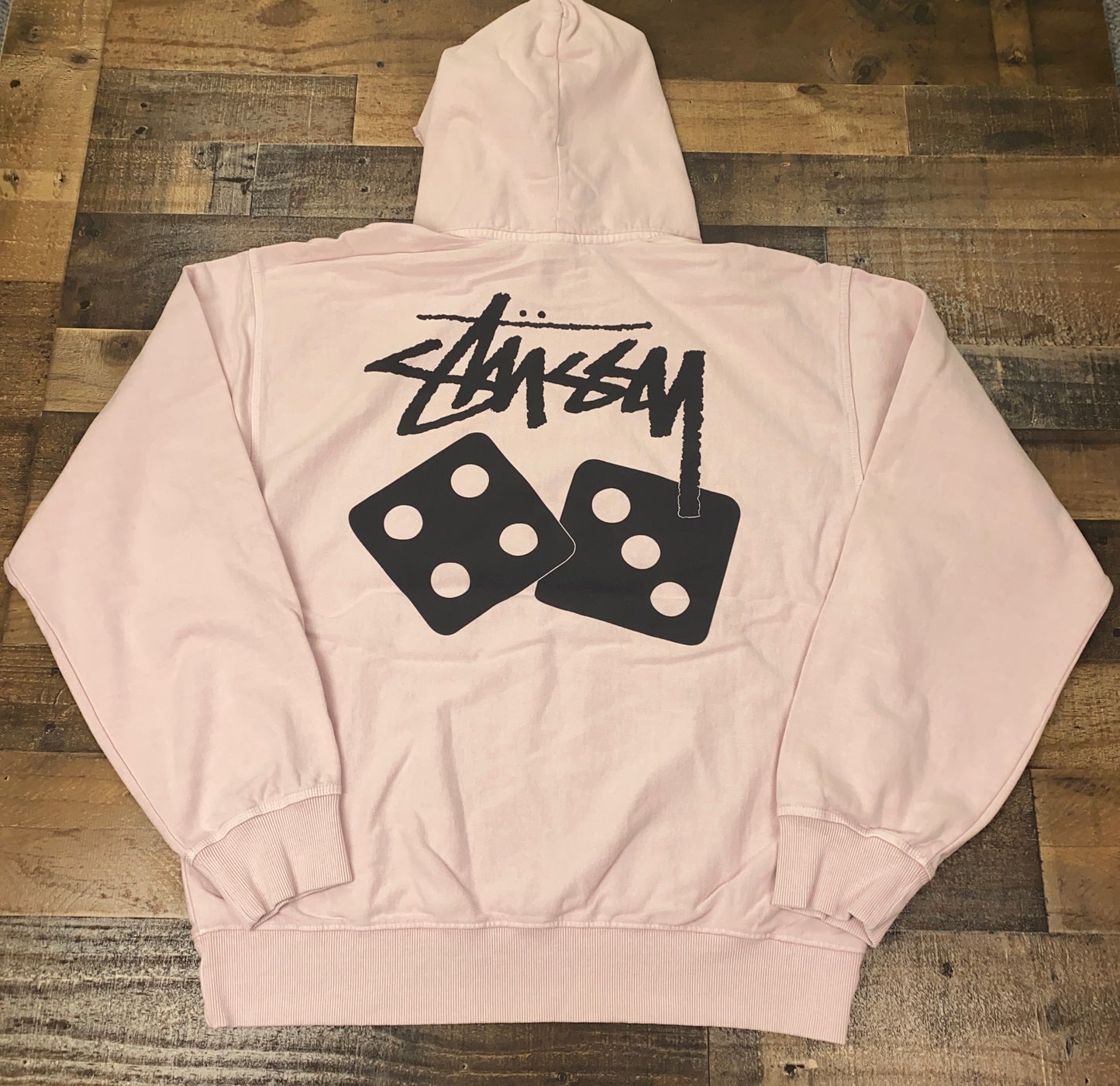 Stussy Dice Pigment Dyed Hoodie Mens Hooded Sweatshirt