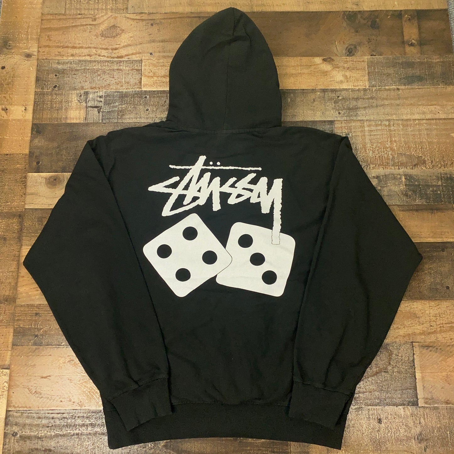 Stussy Dice Pigment Dyed Hoodie Mens Hooded Sweatshirt