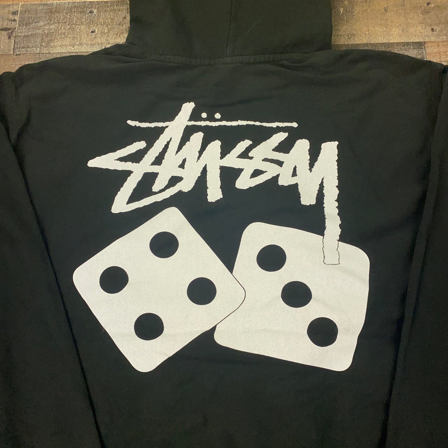 Stussy Dice Pigment Dyed Hoodie Mens Hooded Sweatshirt