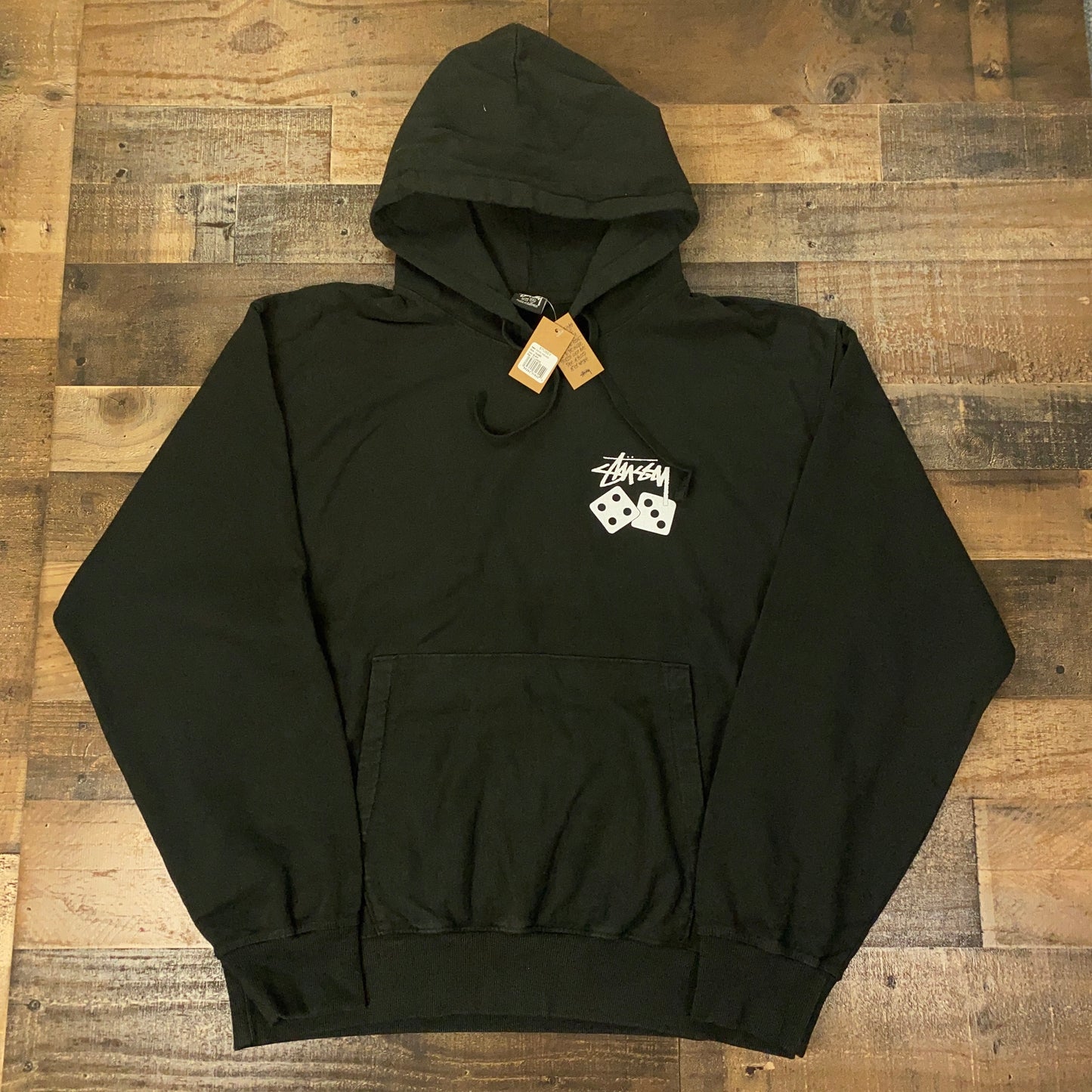 Stussy Dice Pigment Dyed Hoodie Mens Hooded Sweatshirt