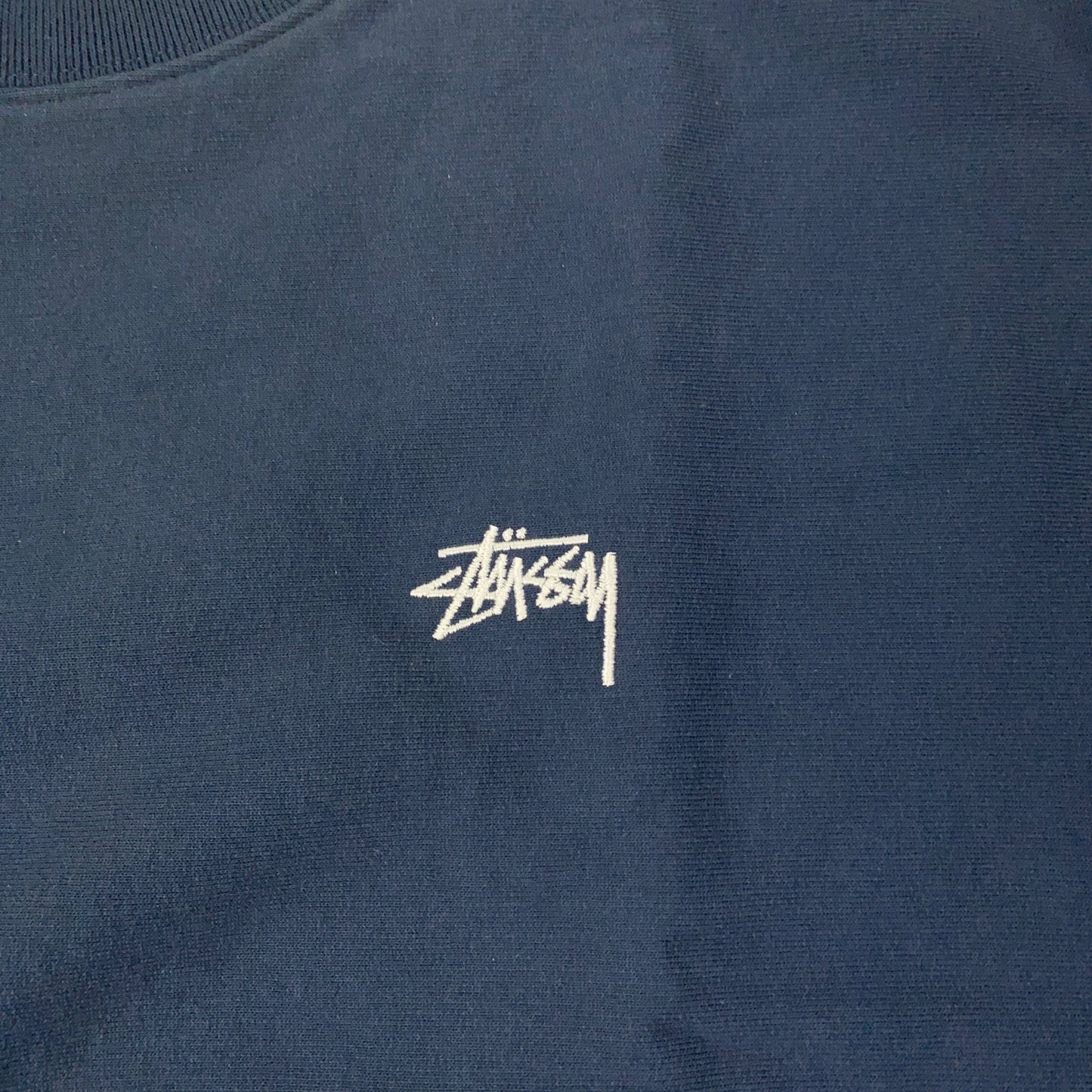 Stussy Stock Logo Crew Sweatshirt Mens