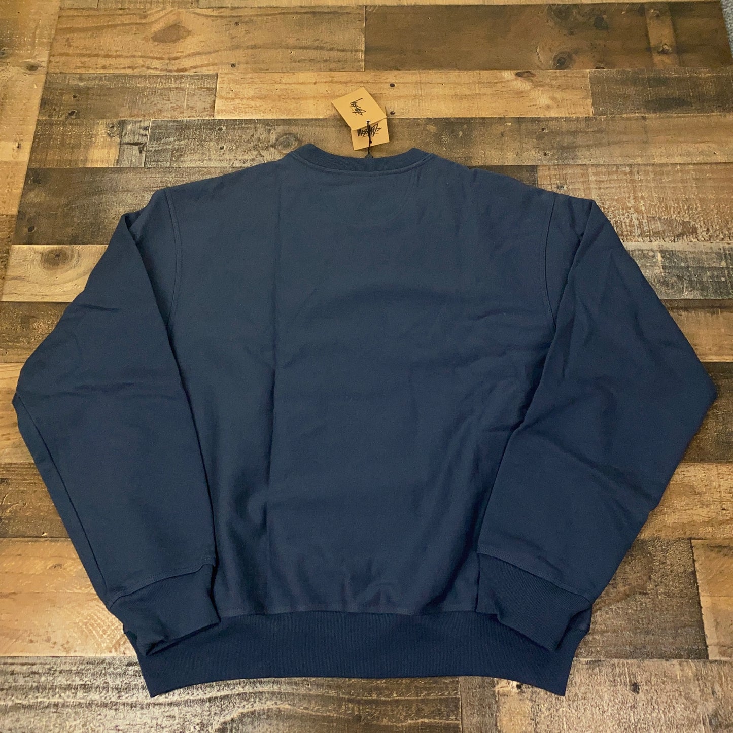 Stussy Stock Logo Crew Sweatshirt Mens