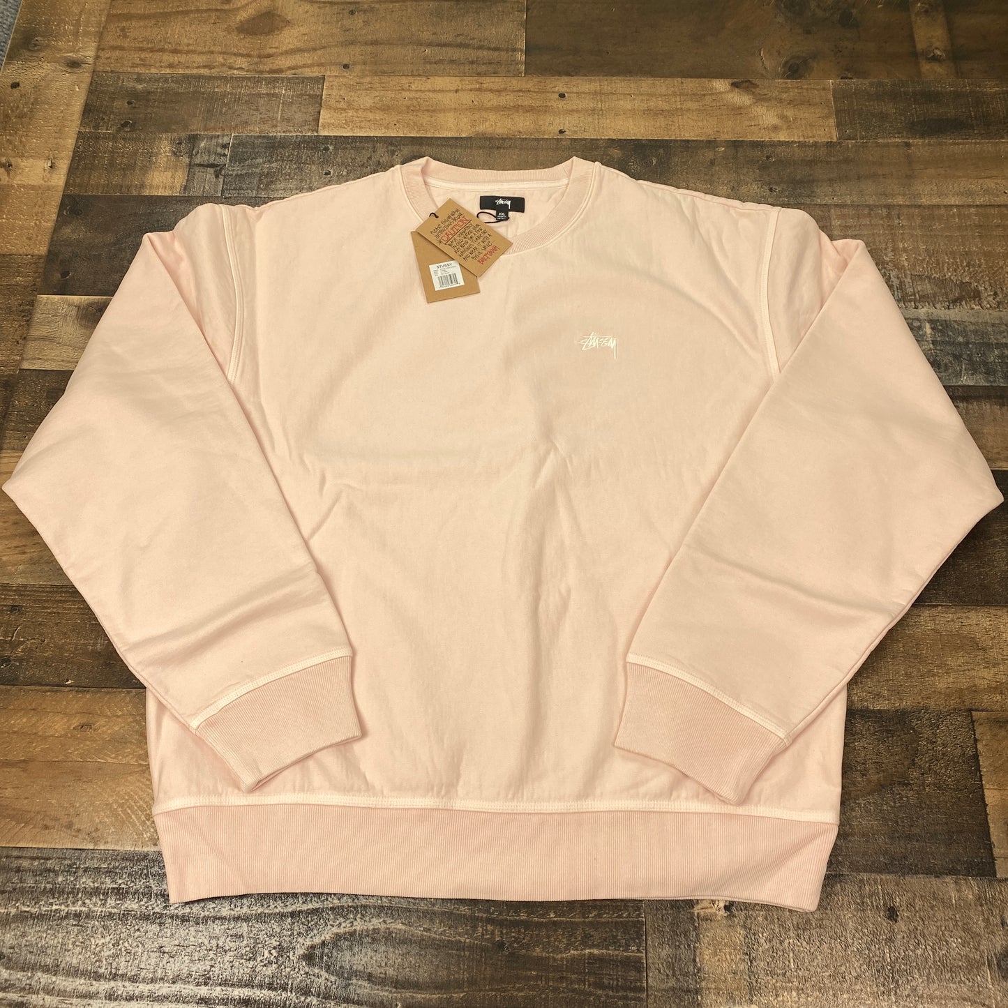 Stussy Stock Logo Crew Sweatshirt Mens
