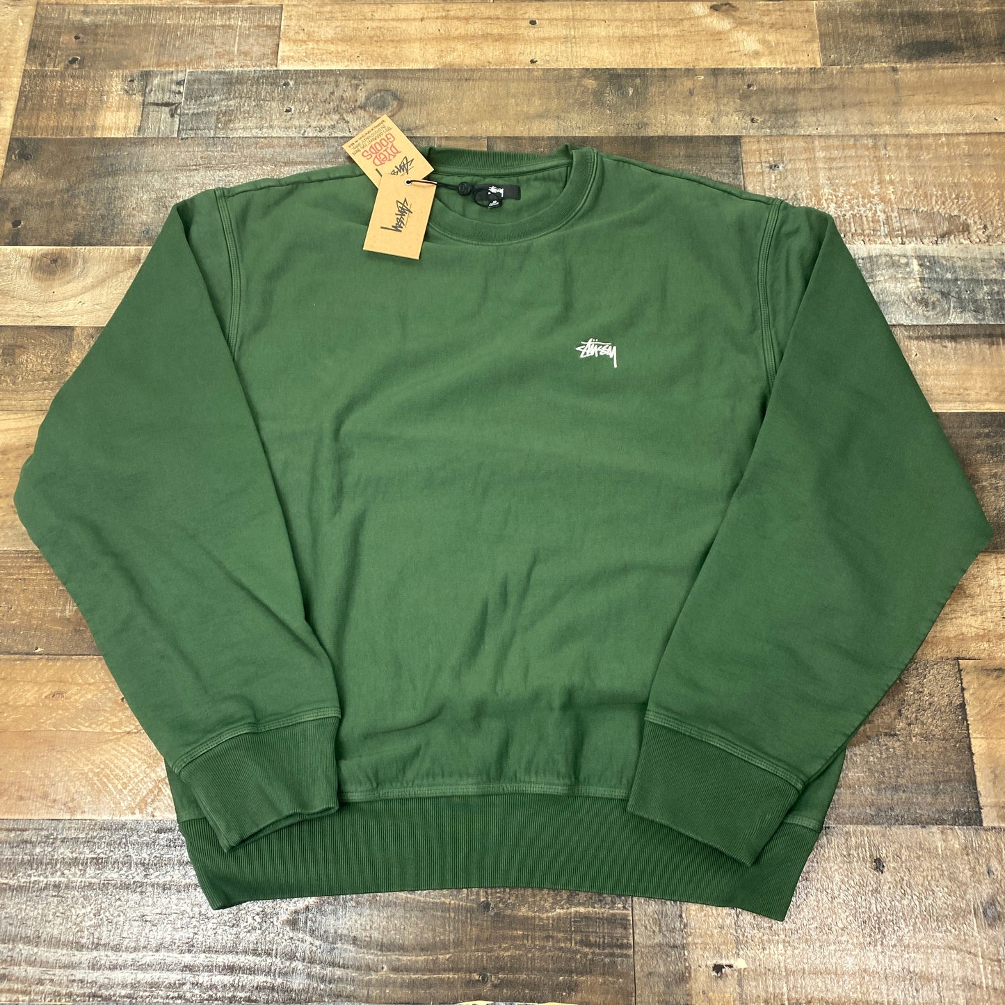 Stussy Stock Logo Crew Sweatshirt Mens