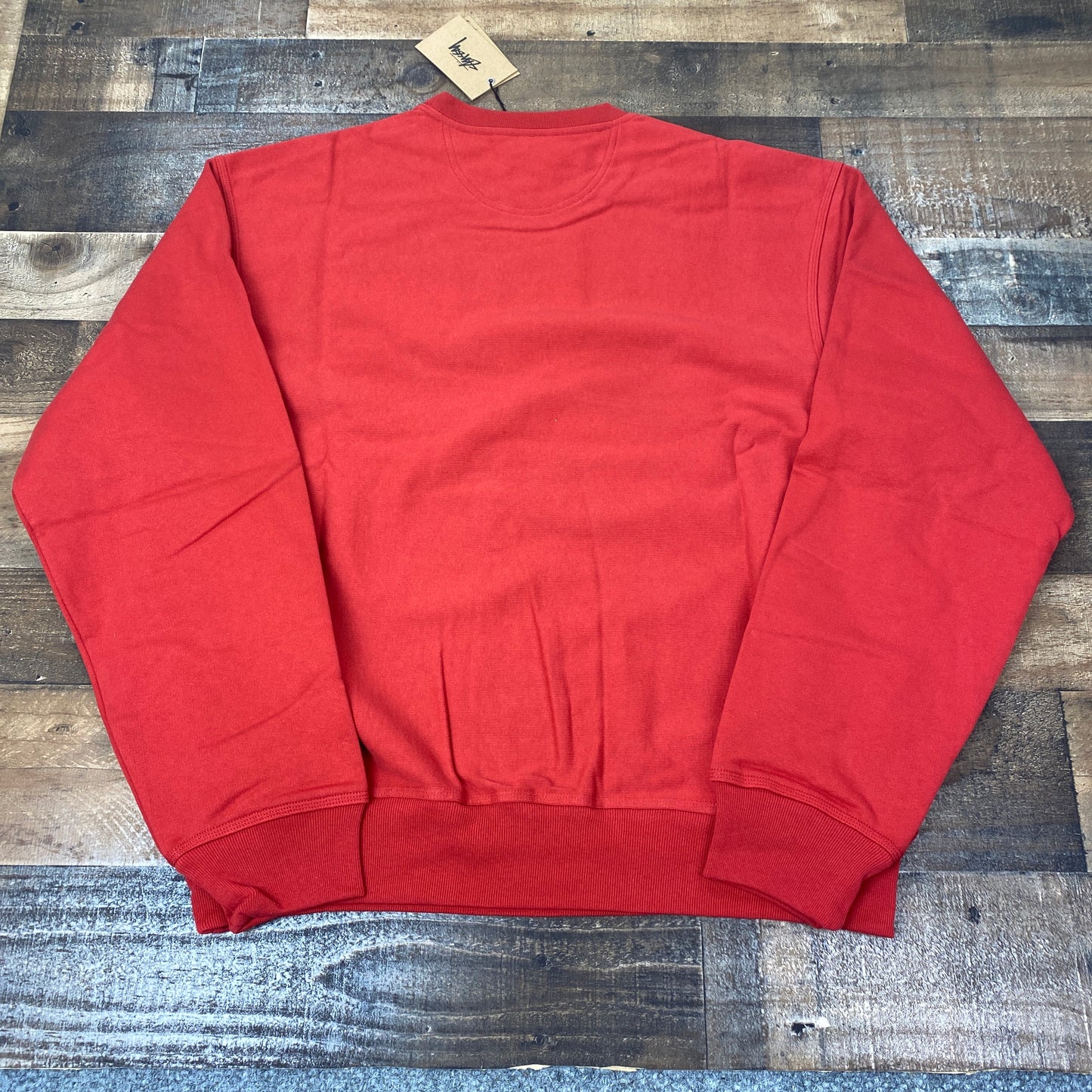 Stussy Stock Logo Crew Sweatshirt Mens