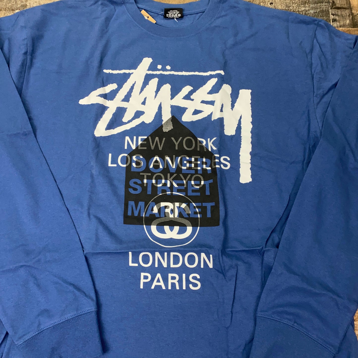 Stussy X Dover Street Market DSM World Tour LS Tee Shirt Mens (Long Sleeve)