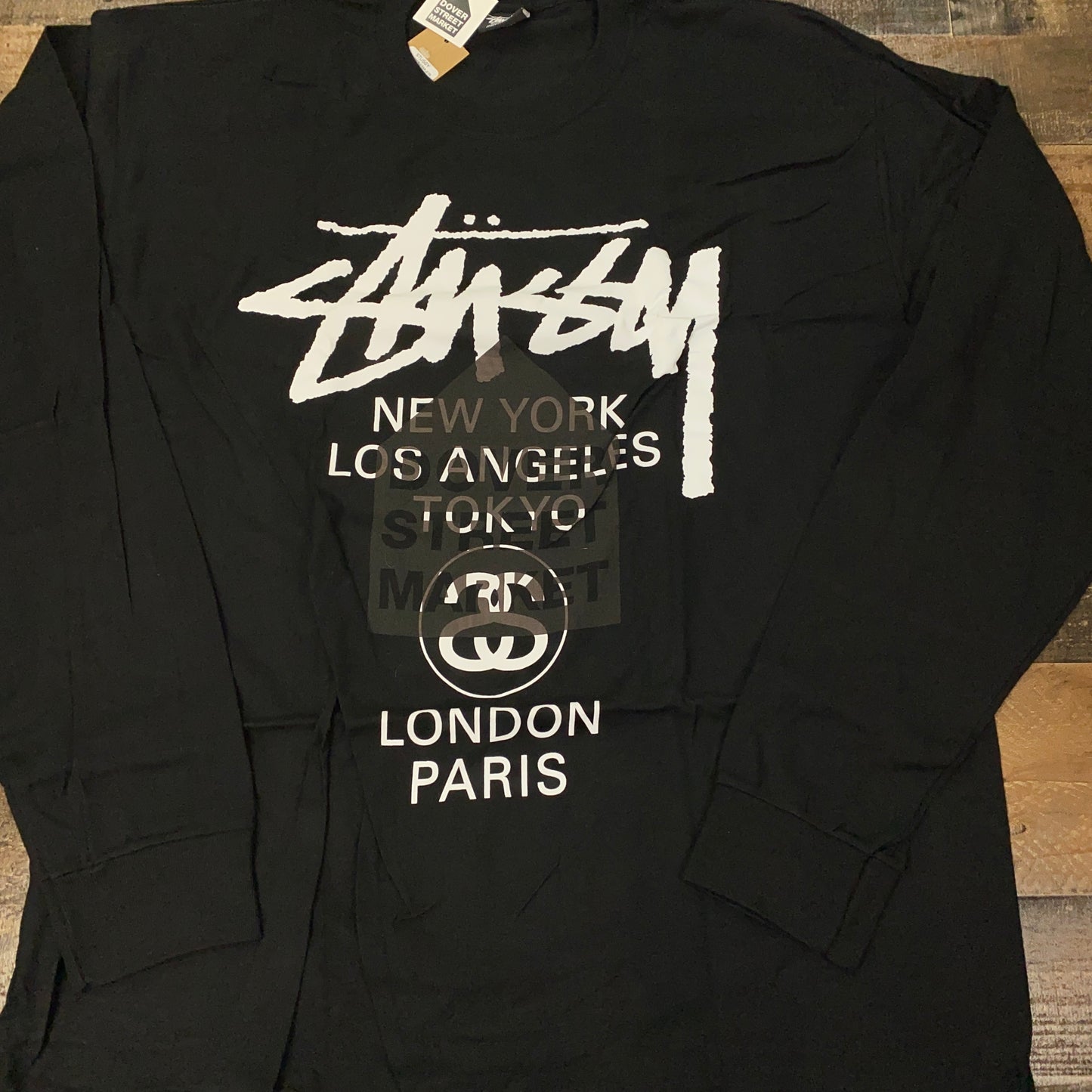 Stussy X Dover Street Market DSM World Tour LS Tee Shirt Mens (Long Sleeve)