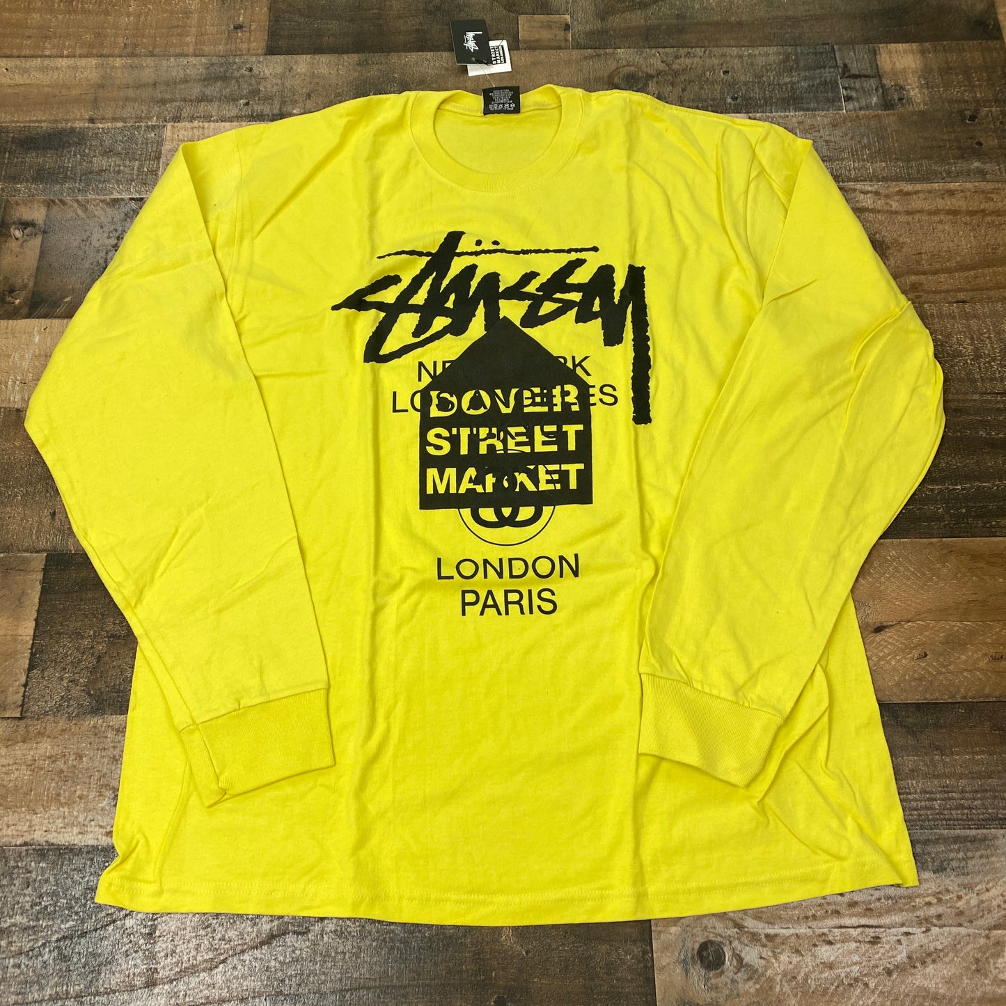 Stussy X Dover Street Market DSM World Tour LS Tee Shirt Mens (Long Sleeve)