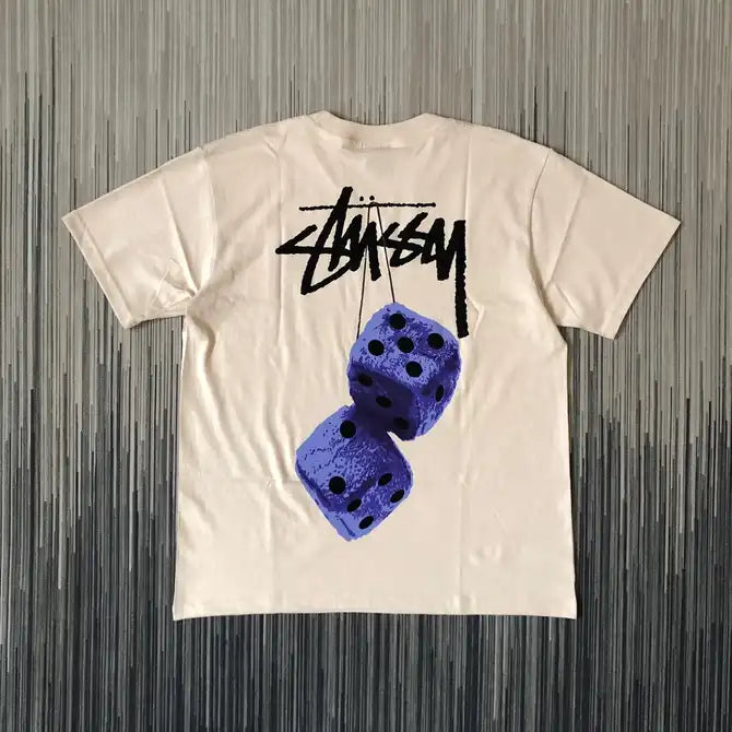Stussy Rare Fuzzy Dice Smoke Tee Shirt