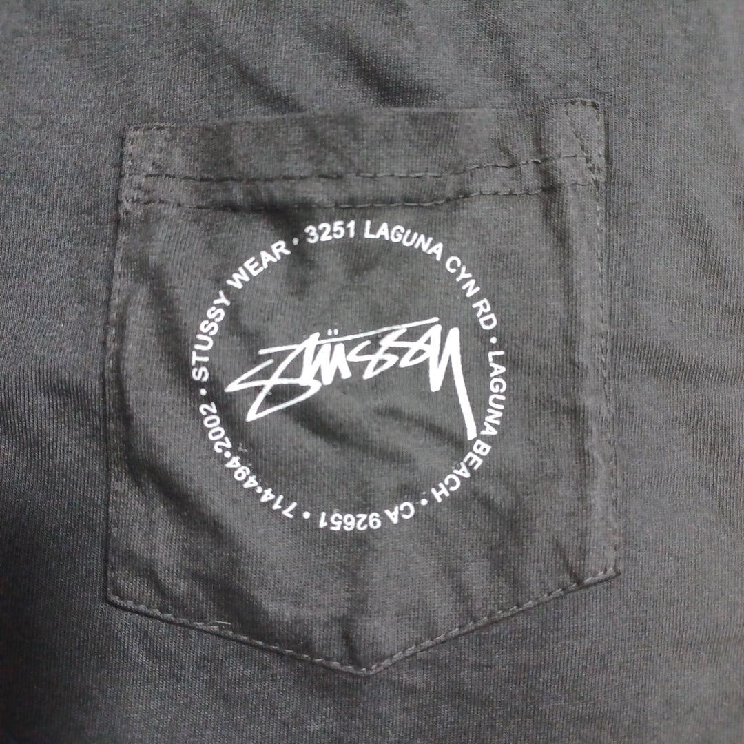 Stussy XL Stamp Laguna Pkt Pig Dyed Tee