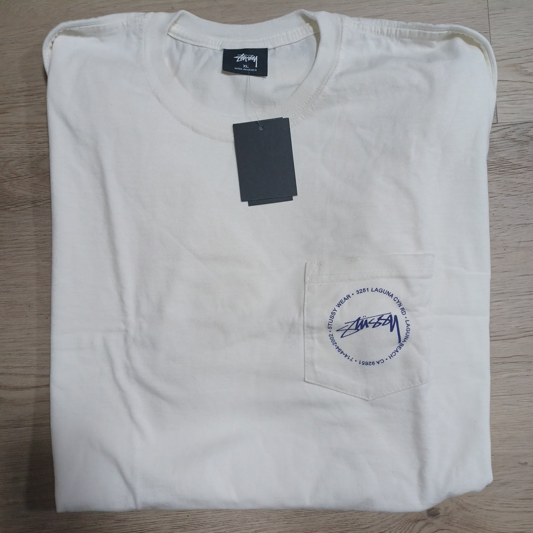 Stussy XL Stamp Laguna Pkt Pig Dyed Tee