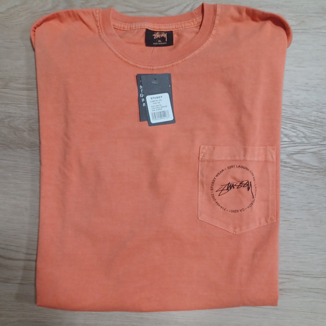 Stussy XL Stamp Laguna Pkt Pig Dyed Tee