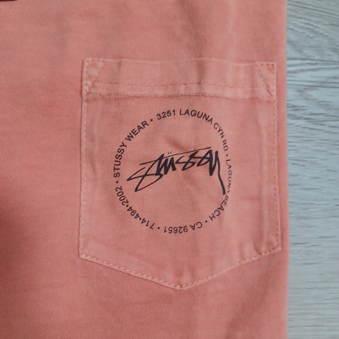 Stussy XL Stamp Laguna Pkt Pig Dyed Tee