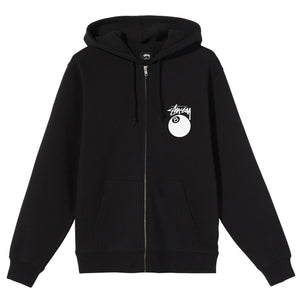 Stussy 8 Ball Zip-Up Hoodie XL - Hooded Full-Zip Sweatshirt