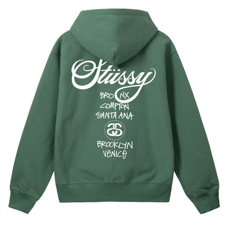 Stussy X Dover Street Market DSM World Tour Hoodie Mens