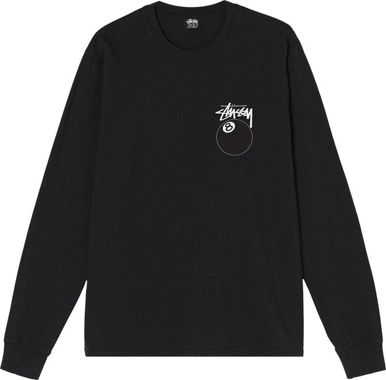 Stussy 8 Ball Pigment Dyed Long Sleeve Tee Mens T-Shirt