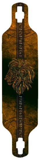 Lion of Judah Longboard Deck - Exodus Longboard Co.