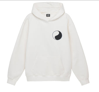 Stussy X Our Legacy Hoodie Drop Shadow Size XL Pigment Dyed Yin Yang Workshop