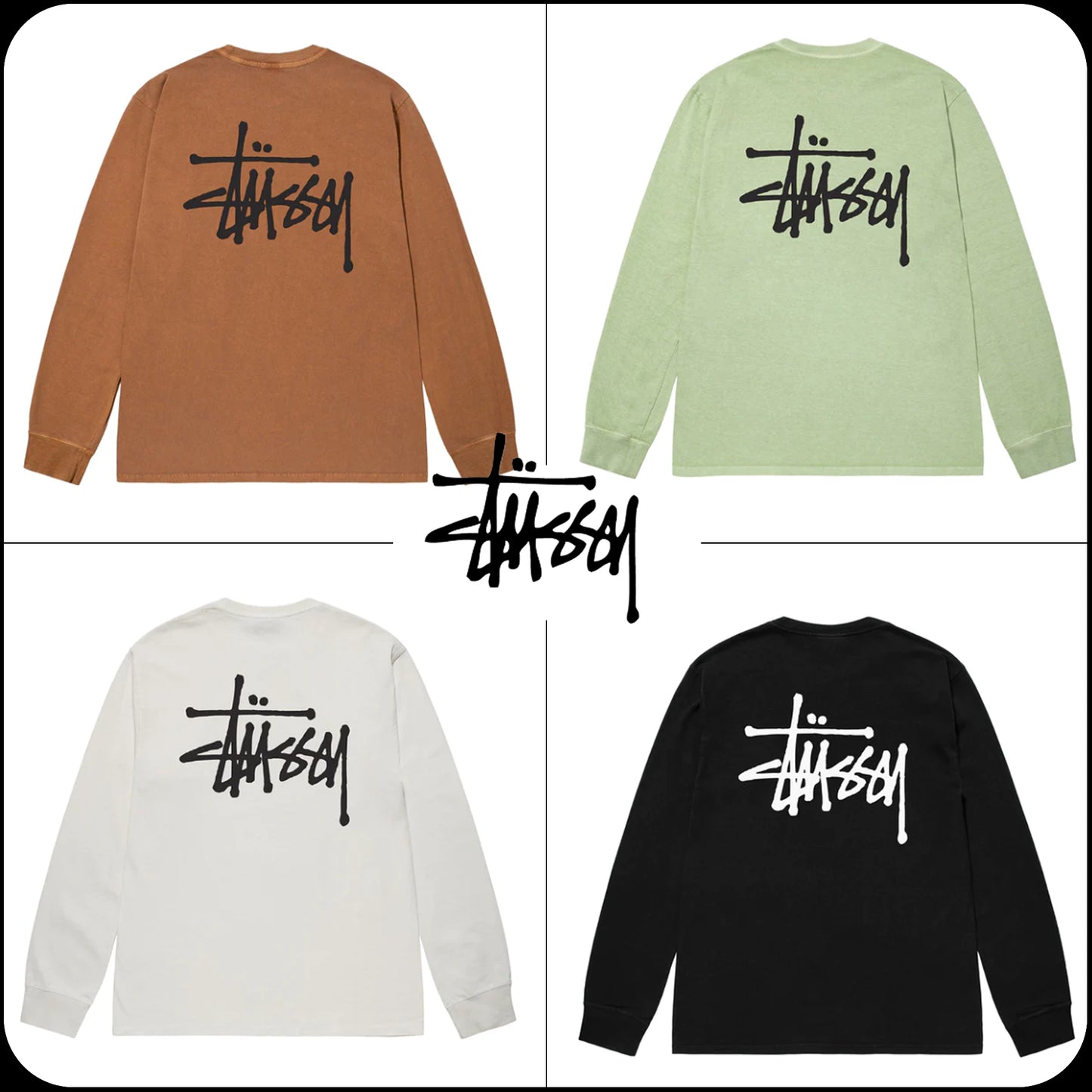 Stussy Basic Long Sleeve XL Tees