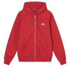 Stussy XL Stock Logo Hoodie With Zipper