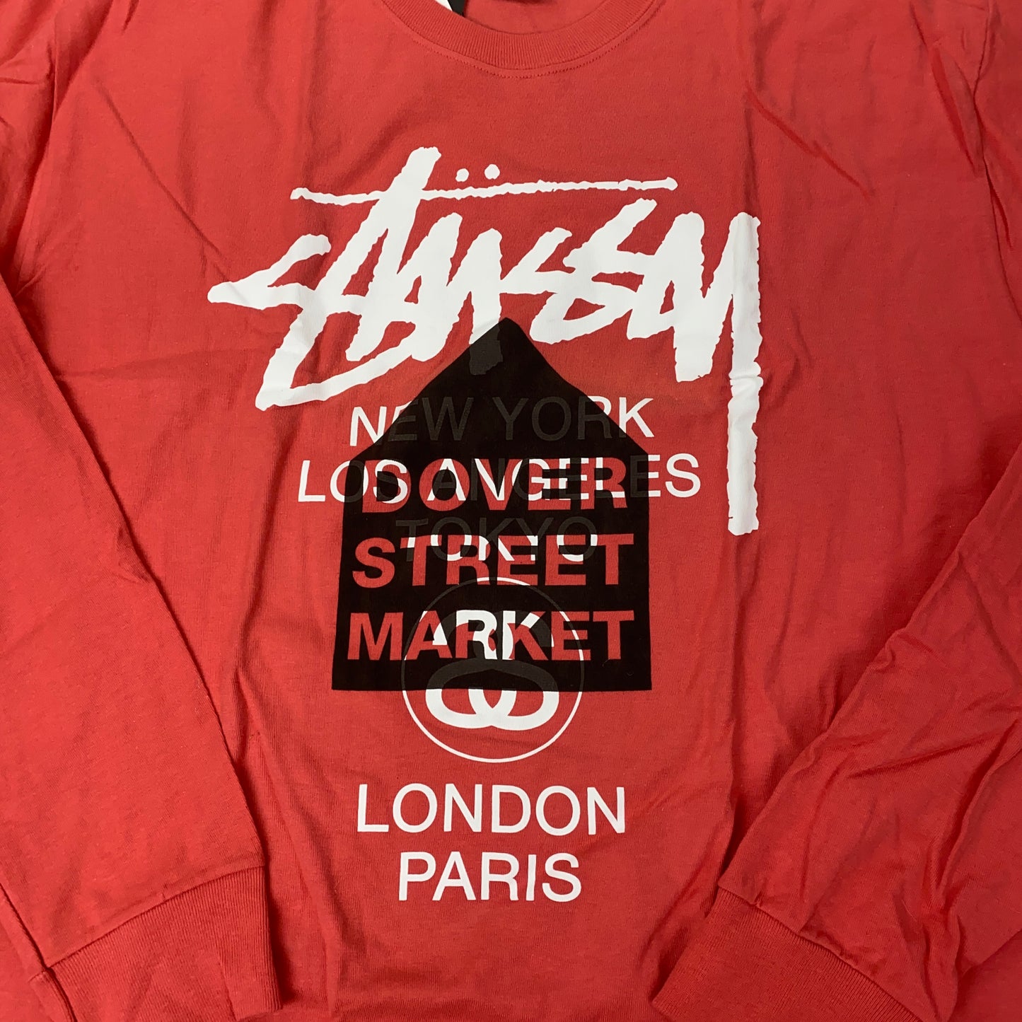 Stussy X Dover Street Market DSM World Tour LS Tee Shirt Mens (Long Sleeve)