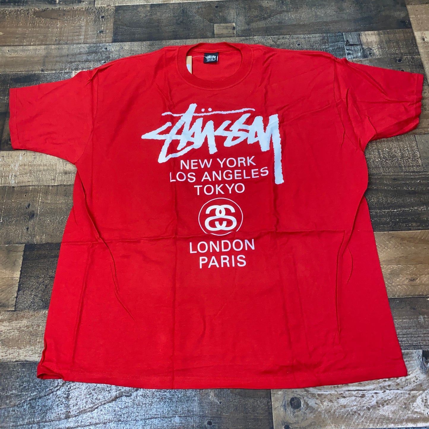 Stussy World Tour Tee Shirt Mens