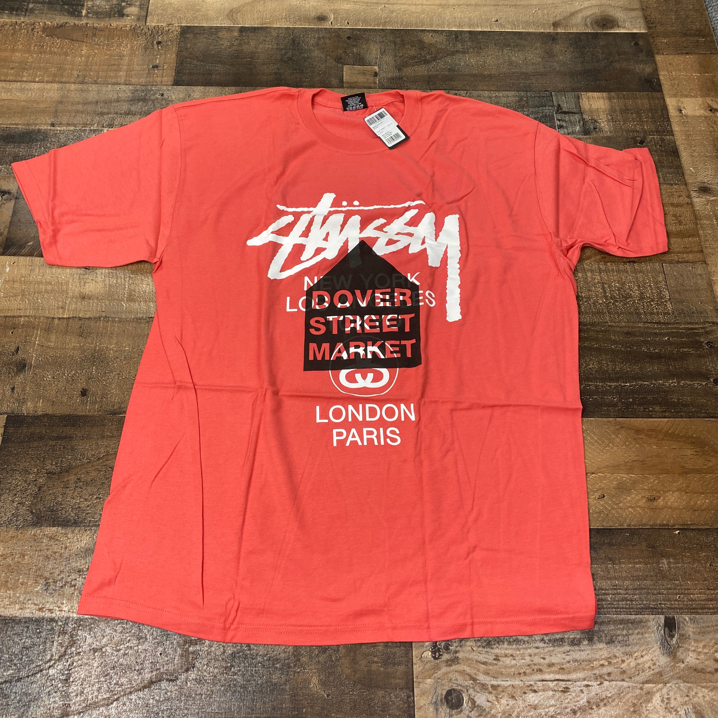 Stussy X Dover Street Market DSM World Tour Tee Shirt Mens