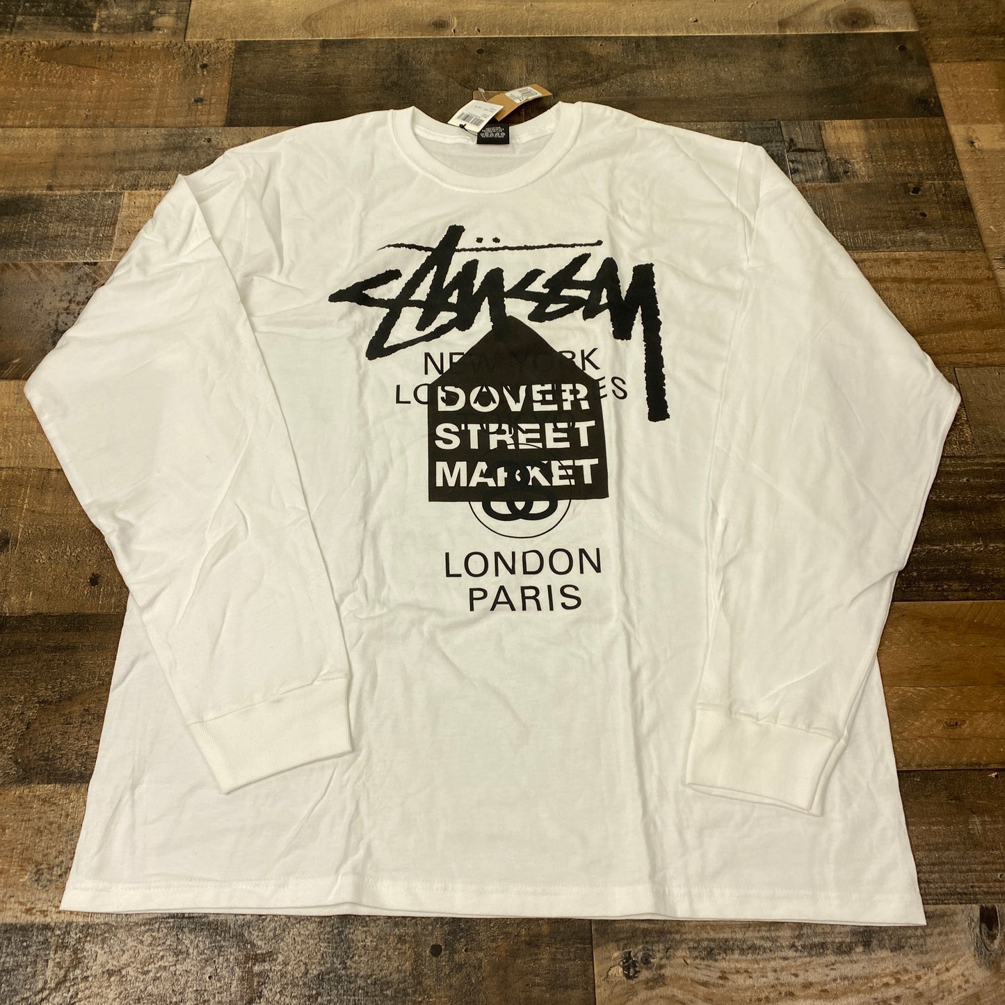 Stussy X Dover Street Market DSM World Tour LS Tee Shirt Mens (Long Sleeve)