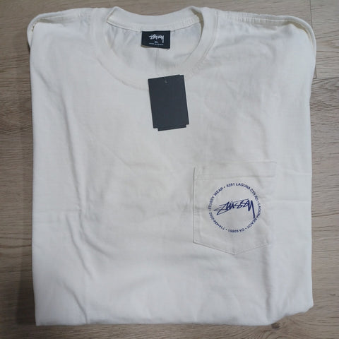 Stussy XL Stamp Laguna Pkt Pig Dyed Tee