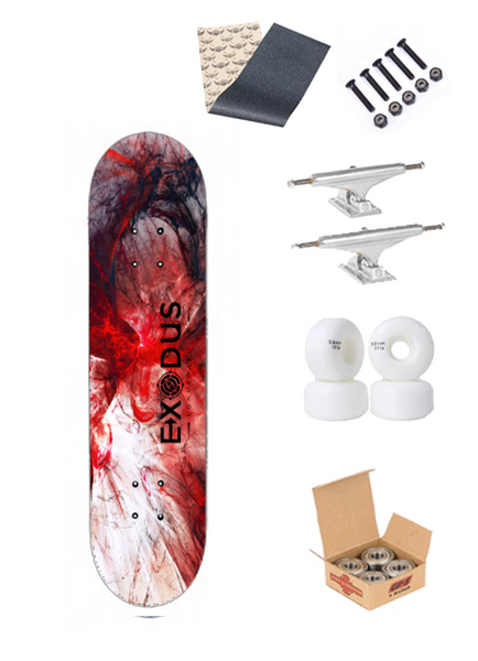 Red Chaos Complete Skateboard
