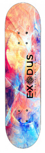 Color Fractal Skateboard Decks - Exodus Longboard Co.
