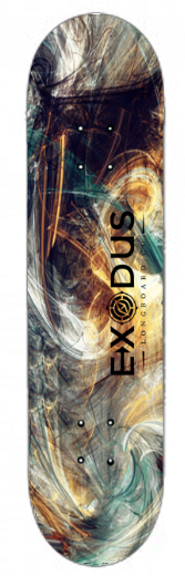 Color Fractal Skateboard Decks - Exodus Longboard Co.