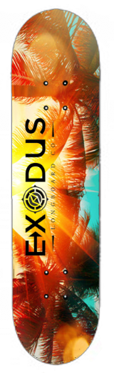 7.75 Mellow Sunset Skateboard Decks - Exodus Longboard Co.
