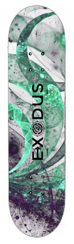 8.00" Abstract Steampunk Skateboard Decks - Exodus Longboard Co.