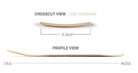 Holographic Night Palm Classic 40" Longboard Deck