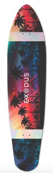 Holographic Night Palm Classic 40" Longboard Deck