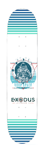 Astronaut Deep Space Skateboard Deck - Exodus Longboard Co.