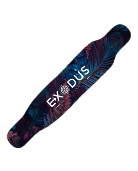 Neon Palm Dancer Longboard Deck - Exodus Longboard Co.