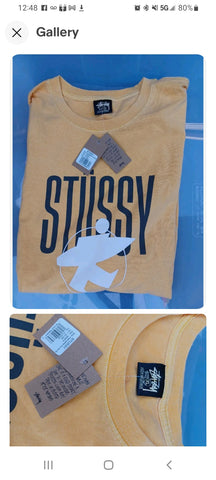 Stussy Surf Man XL T Shirts Pigment Dyed